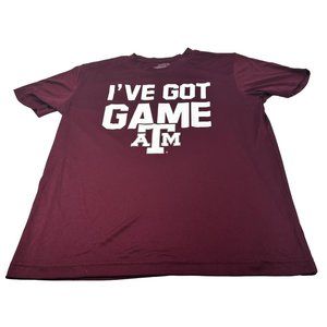 Colosseum Youth Size Large 16-18 Tee Shirt Short Sleeve Texas A And M Red New